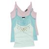 Ladies' fashion Camisole; ladies fashion tank top, ladies cotton/elastan vest