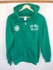 Men's zip hoodie top