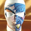 NM-010 Neoprene Face Mask, Black & White Skull Face