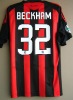 No.32 Beckham 08-09 AC Milan Home Soccer Jersey, Soccer Kit(Paypal)