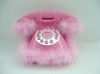 Pink fluffy phone