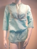 Style: LJ515  3/4 Sleeve Kaftan with beading & sequins embroidery   Fabric:100% Cotton p/d    Finish: Twisted by hand