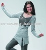 ladies' knitted sweater(sweater/knitted/pullover)