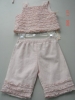 linen/viscose girls suit (girl wear,children's wear,baby suit)