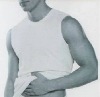 men's 100% cotton underwear (knit, new style, white)