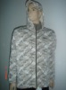 men's knitted camo print jacket