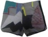 mens polyester microfiber shorts, beach shorts, printed shorts