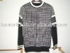 0836 black men's sweater