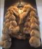 089-fox fur cloth coat