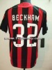 08/09 Season Ac Milan(Home)  Club  team Soccer Jersey #32 BECKHAM--TOP.1.SUPPLIER
