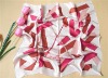 100% Silk Satin Printed Scarf / Kerchief No.Q174
