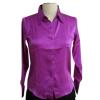 100% Silk Satin Shirt with Long Sleeves