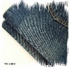 100% cotton slub denim
