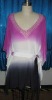 100% silk ladies dip dye blouse