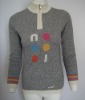 10%Silk 90%Cashmere knitted ladies' sweater(HYSTR-0040)