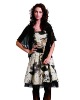 2009 NEW  black Beautiful  fashion dress(lady clothing, evening dress)