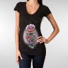 2009 new style Brandname CA ED women's/ladies' modern/ hot/cotton/fashion/casual/dress t shirt with new tag edwt186a