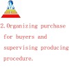 2.Organizing purchase for buyers and supervising producing procedure.