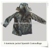 3-laminated camouflage jacket (Spanish camouflage),rain jacket (clothes,coat)