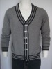 45%Nylon 42%Viscose 10%Wool 3%Cashmere knitted men's sweater(HYSTR-0112)