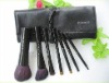 7 piece Mac Makeup Brushes Set with Leather Pouch mac make up brushes mac cosmetic brushes