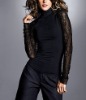 8TP264 Lace-sleeve ladies tops