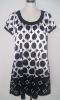 96%Polyester 4%Spandex Satin Printed Woven Dresses