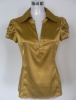 97%Polyester 3%Spandex Satin Blouse
