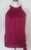 98%Polyester 2%Spandex  Satin Tops