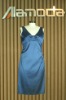AM991405 Cotton Satin Dress Solid  Dress Night Wear