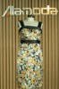 AM991407 Cotton Satin Dress Printed Dress