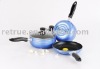Alum fry pan, Alum pot, Non-stick pot set