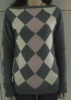 Argyle intasia sweater