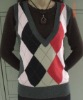 Argyle intasia vest
