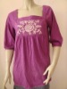 BR-240 ladies' knit wear,fashion garment,embroider T-shirt