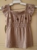 BR-242 ladies' knit wear,fashion garment,lace top
