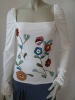 BR-259 Ladies' top,fashion Shirt,flower garment
