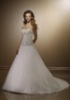 Bridal gown with high quality satin and organza