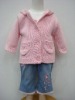 CG003 New Born Girl cardigan denim jeans