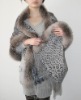 Cashmere Shawl with Fox Trim (CA-852769)