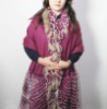 Cashmere Shawl with Rex and Raccoon Trim (CA-852747)