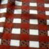 Checker design  fleece fabric