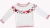 Children's White  crew neck Sweater