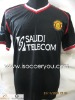 Club Soccer Jerseys, 2009/10 season Man Utd Away Black Club Soccer Jerseys,Embroidery Logo club soccer jerseys