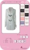 Coat(ladies' coat,winter coat) IG1069 Long coat fashioned buttons & embroidery