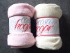 Coral fleece blanket solid color