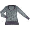 Cotton/Acrylic Lady print sweater