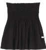Cotton Skirt With Wide Smocked Bask