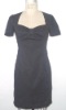 Cotton/Spandex Poplin Solid Dresses