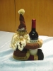 Cotton plush santa claus wine bottle hugger